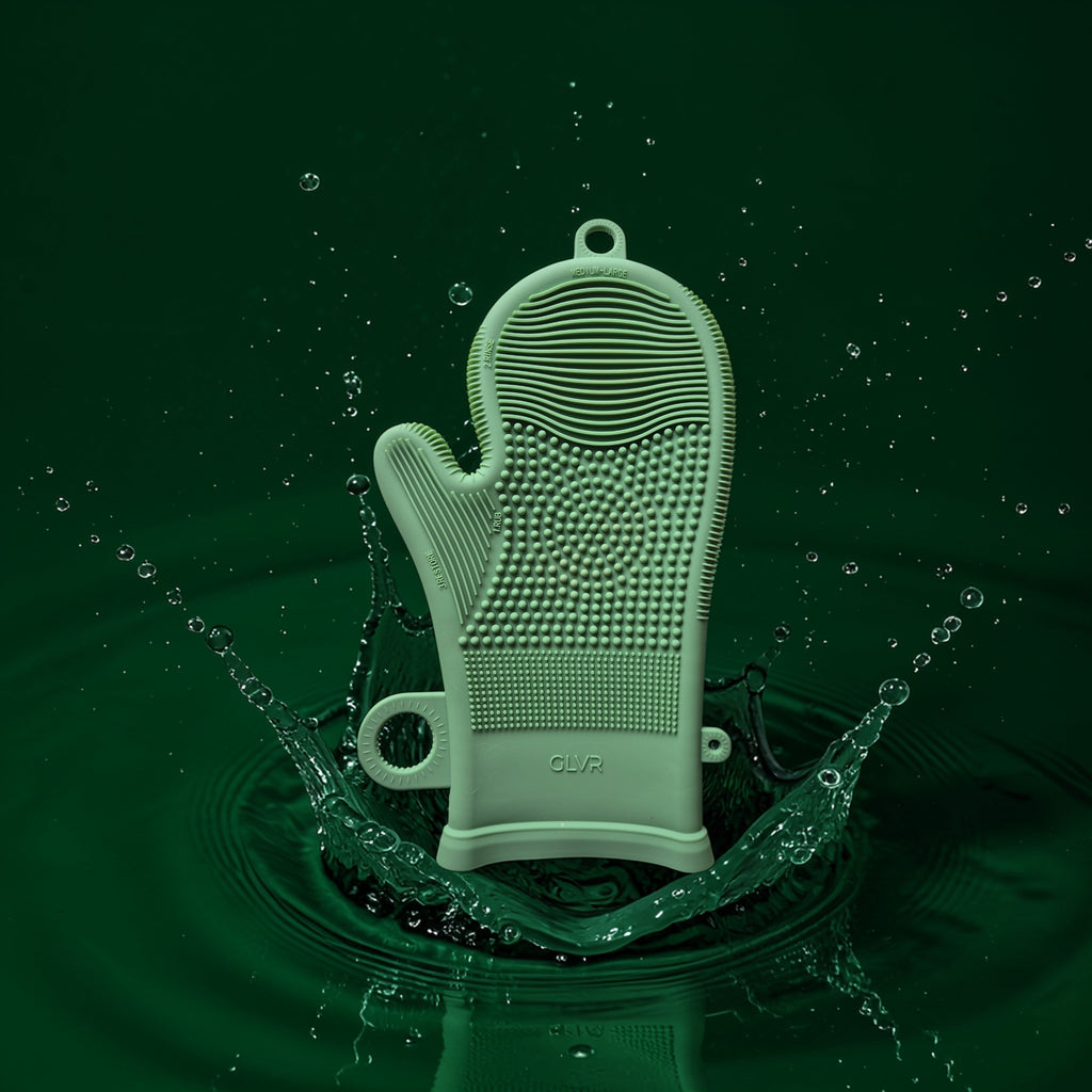 Silicone makeup brush cleaner - Ethereal Green