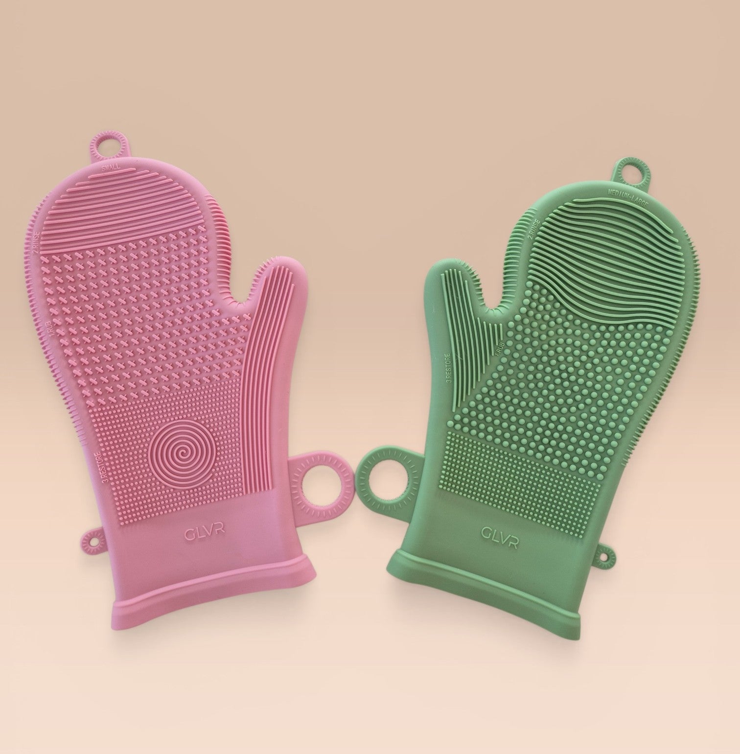 Silicone GLVR makeup brush cleaning glove - Twice as nice